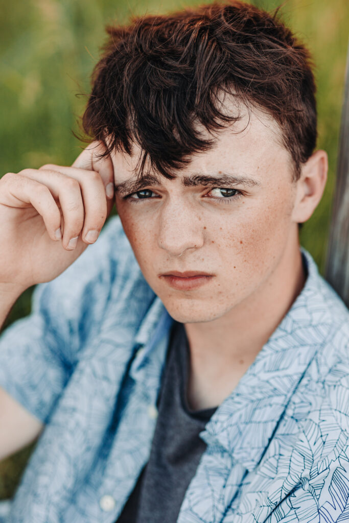 Ian Wacker’s portrait session by the paddle boats at the pond